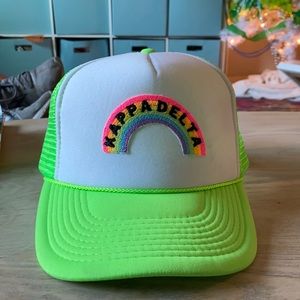 Kappa Delta Neon Green Trucker hat